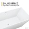Anzzi Kayenge 5.9 ft. Solid Surface Freestanding Bathtub in Matte White FT-AZ8419 - alternate 3